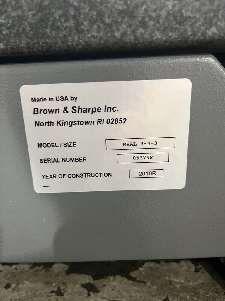 Brown & Sharpe Microval 343 CMM 2010 w/MH2Di Probe