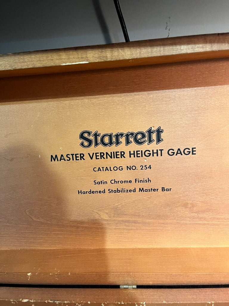 Starrett & Master Vernier Height Gage No. 254, 25"