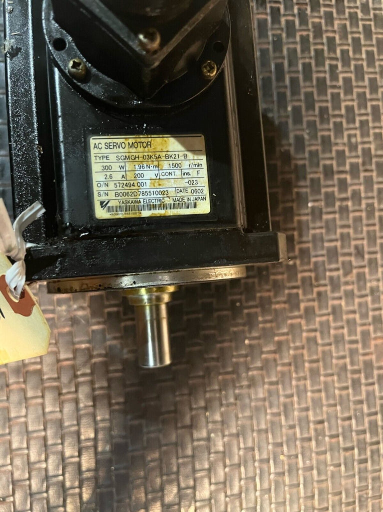 Yaskawa AC Servo Motor SGMGH-03K5A-BK21B