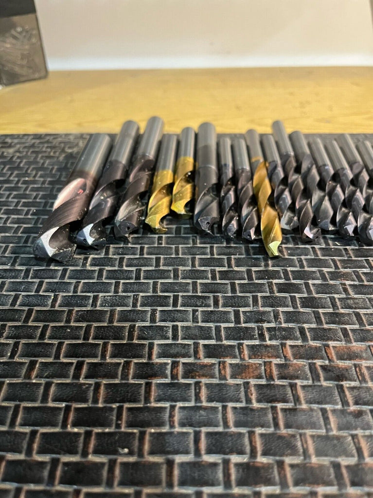 30 Miscellaneous Size Carbide Drills from 11/16" to 1/8"