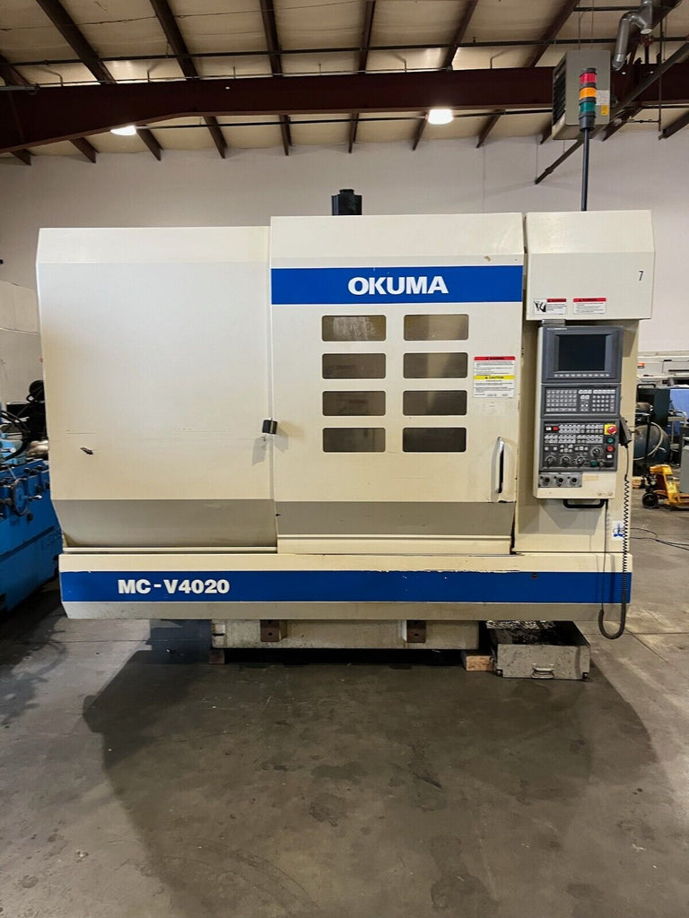 2003 Okuma MC-V4020 Vertical Machining Center CNC -- OSP-E100M Control 9886HRS 4