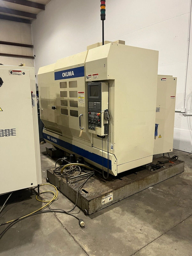 2003 Okuma MC-V4020 Vertical Machining Center CNC -- OSP-E100M Control 9886HRS 4