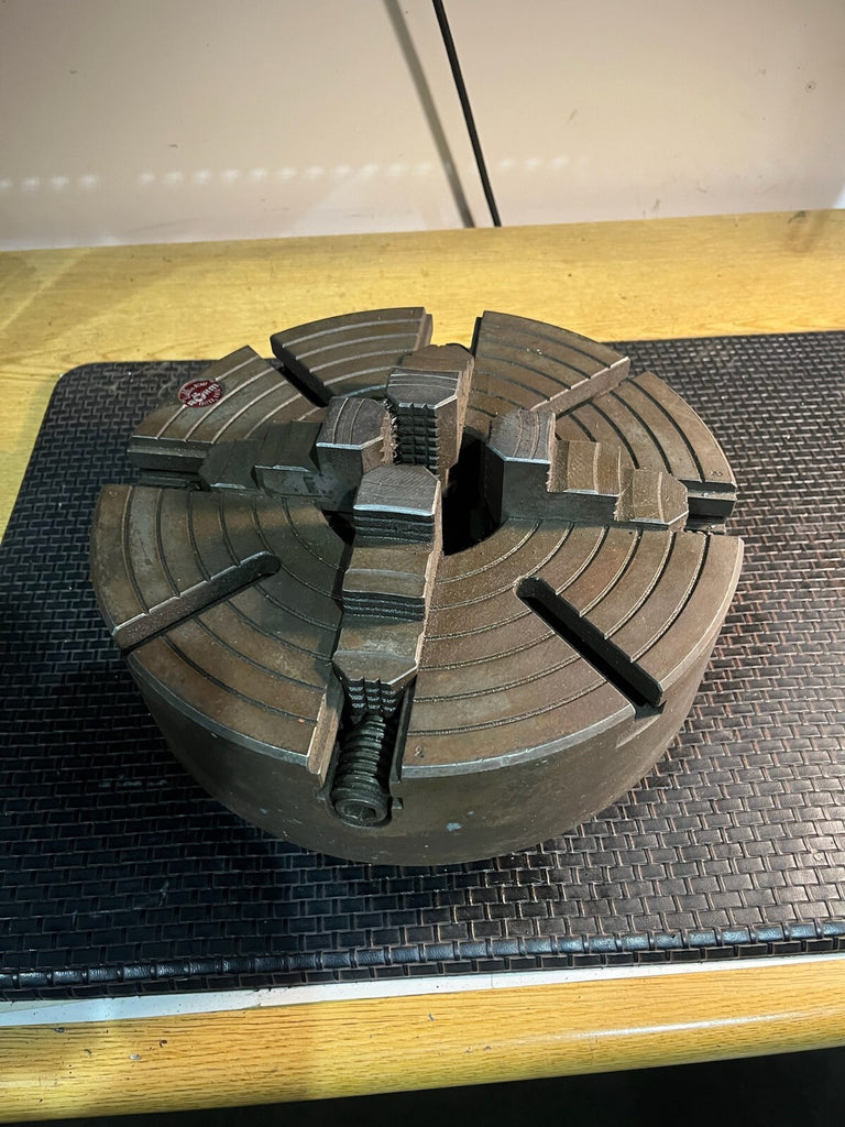 Rohm 12" Solid 4- Jaw Chuck D1-8 Spindle Mount