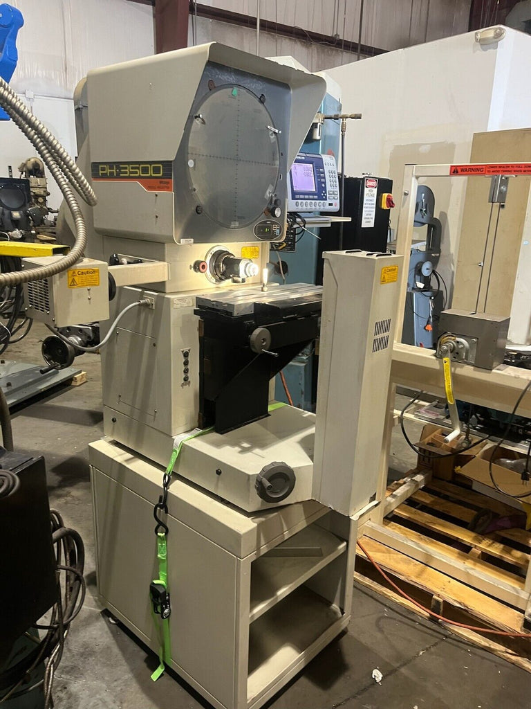 Mitutoyo PH-3500 (w/ Quadra-Check) Optical Comparator -- 14" Tooling