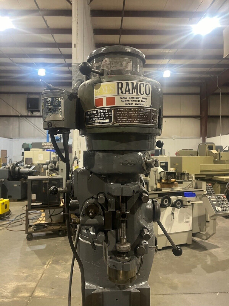 Ramco Step Pulley Vertical Mill R8 Spindle Powerfeed/2HP