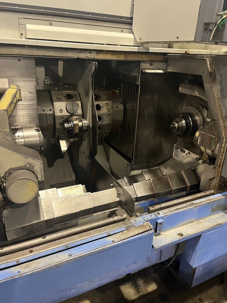 Mazak Multiplex 6200Y  w/ 640T PC-Fusion C&Y Axis live tooling.barloader, video