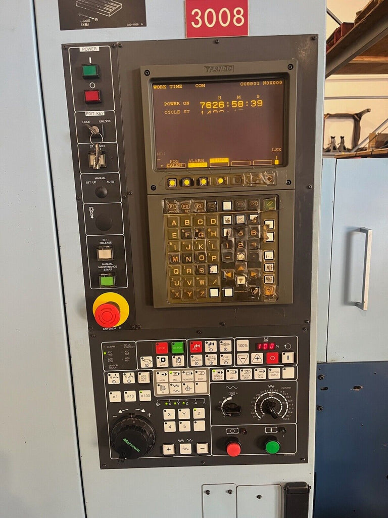 Matsuura RA-2G VMC CNC w/ Pallet Changer Yasnac J300MB Control