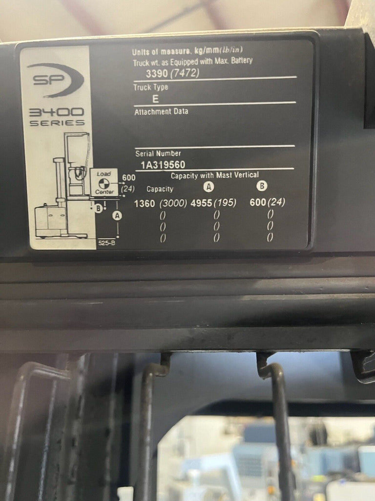 Crown SP3400 Electric Forklift Order Picker 1825 HRS