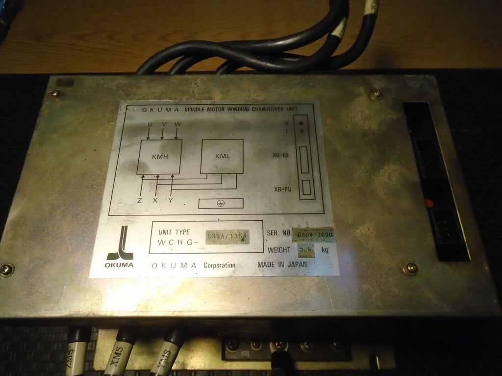 Okuma Spindle Motor Winding Change Over Unit WCHG-135A/135A Tested Works