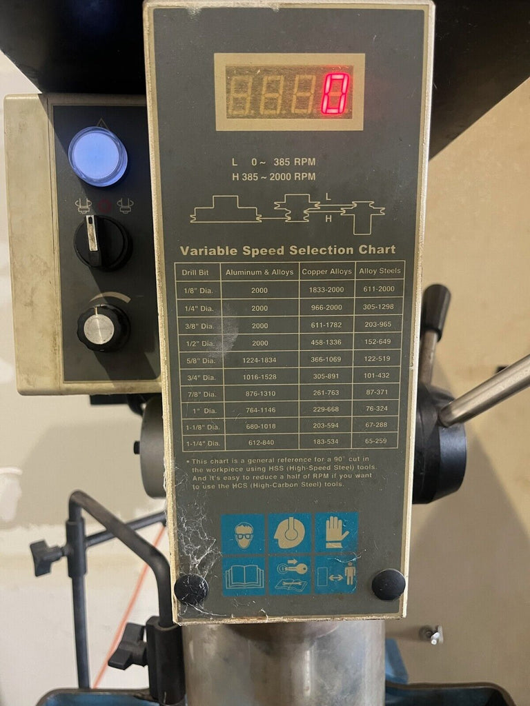 RF-19V 1HP Variable Speed Drill Press