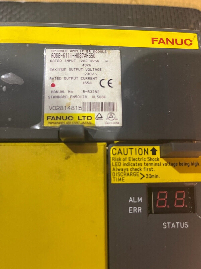 Fanuc Spindle Amplifer A06B-H037-H550