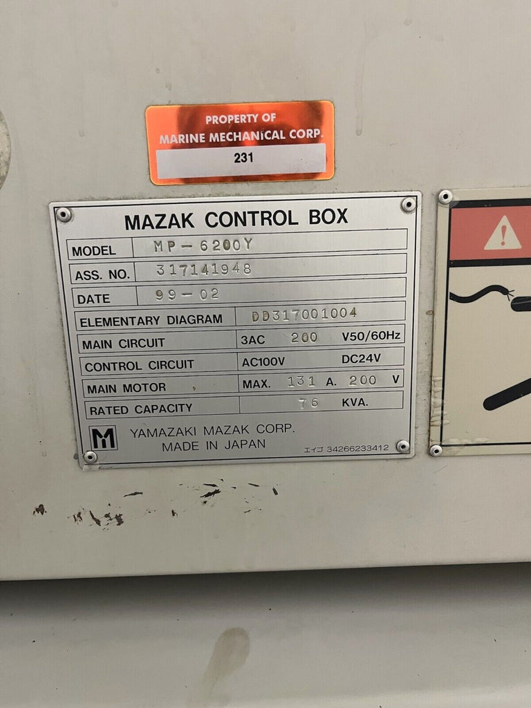 Mazak Multiplex 6200Y  w/ 640T PC-Fusion C&Y Axis live tooling.barloader, video