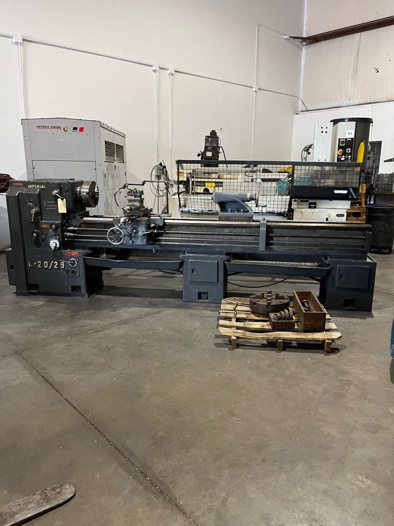 Imperial L-20/29 Gap Engine Lathe x 96" B.C.