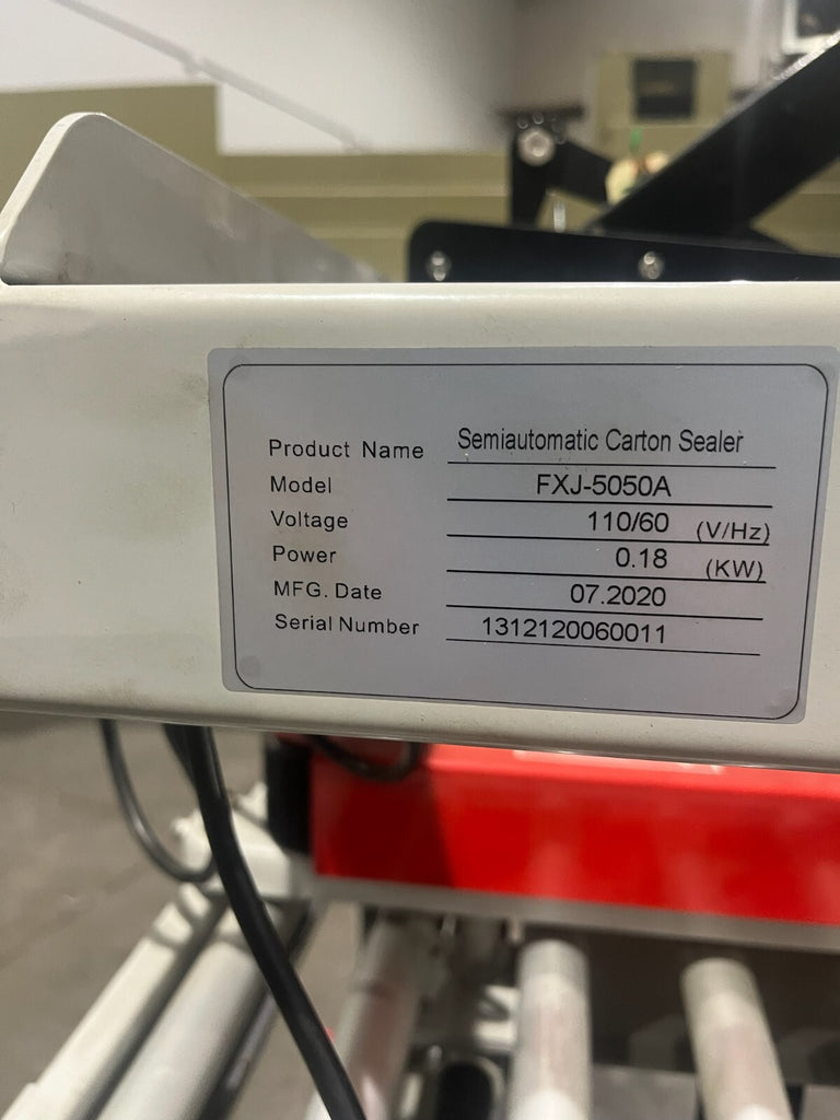Semi Automatic FXJ- 5050 A Box Sealer Year 2020