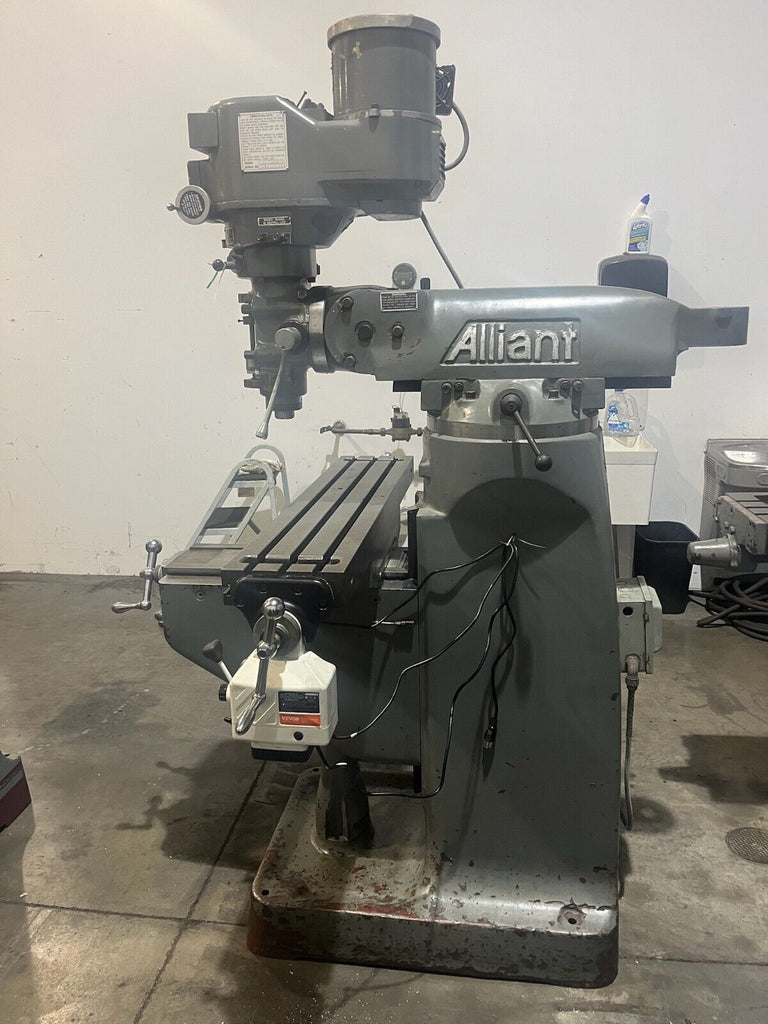 Alliant 3VS Vertical Mill Verible Speed Powerfeed