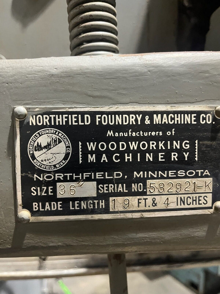 Northfield 36" Vertical Wood Band Saw