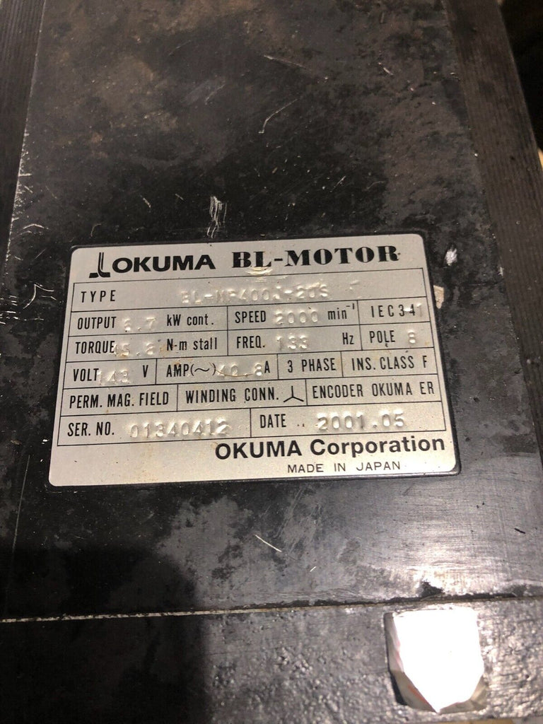 Okuma Servo Motor BL-MP400J-20S