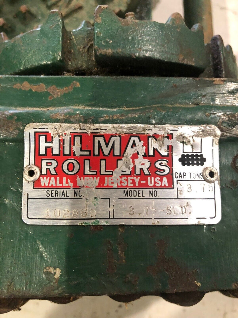 Hilman Swivel Rollers 3.75-SLD 3.75 Ton Capacity 3 pc set/ bundle