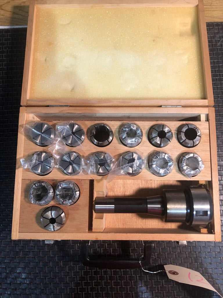 Jet R-8 Milling Chuck with 17 Collets SET Model SF-R-8