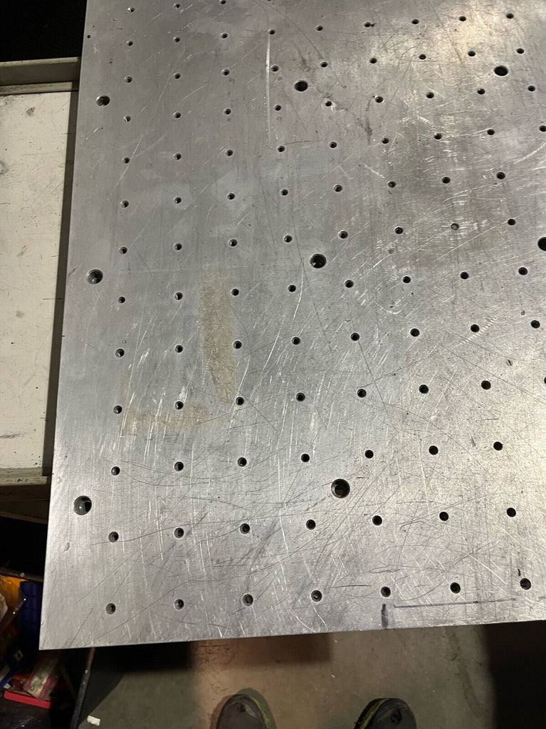 CNC Mill/CMM Aluminum Sub Plate 26" x 29" x 1"  w/  1/4  -  20 holes