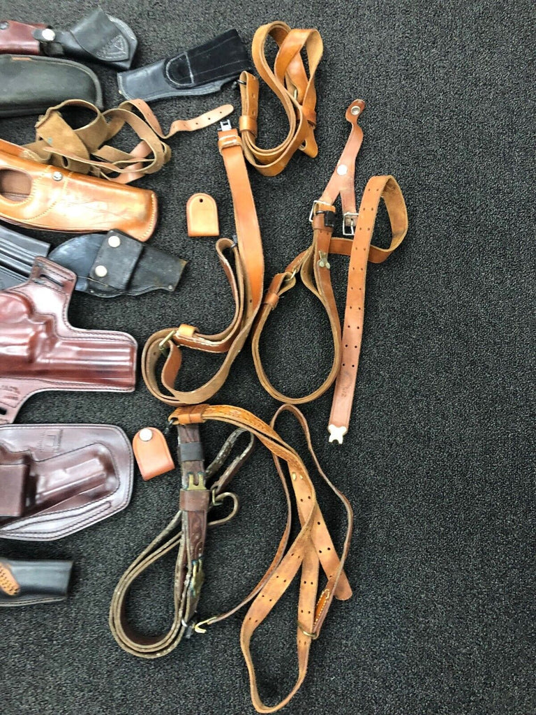 25 Assorted Leather Holsters- Both NEW & USED