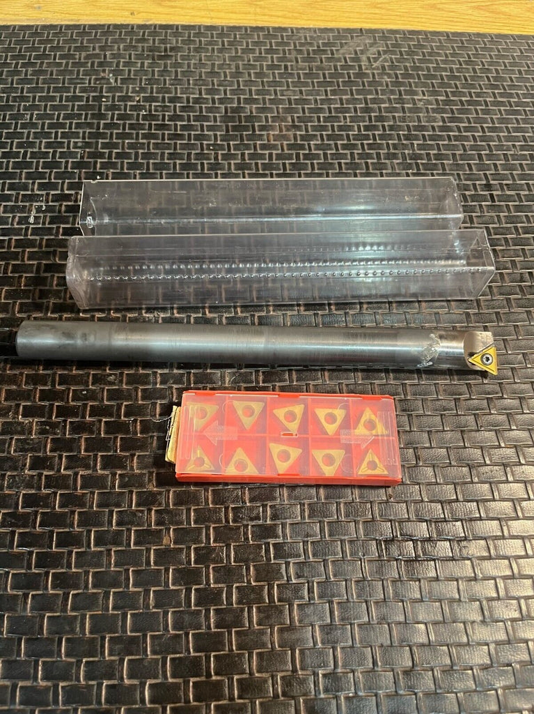 3/4" Diameter x 9" Long Solid Carbide Boring Bar w/ 10 Carbide Inserts