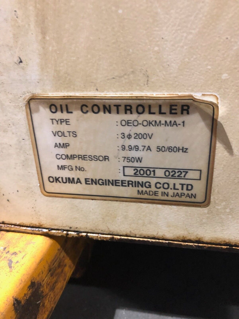 Okuma Oil Controller/Chiller OEO-OKM-MA-1