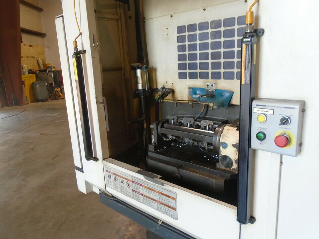 2000 Brother TC-32A 4 Axis CNC Drill & Tap Center W/2 Yukiwa Rotary Tables