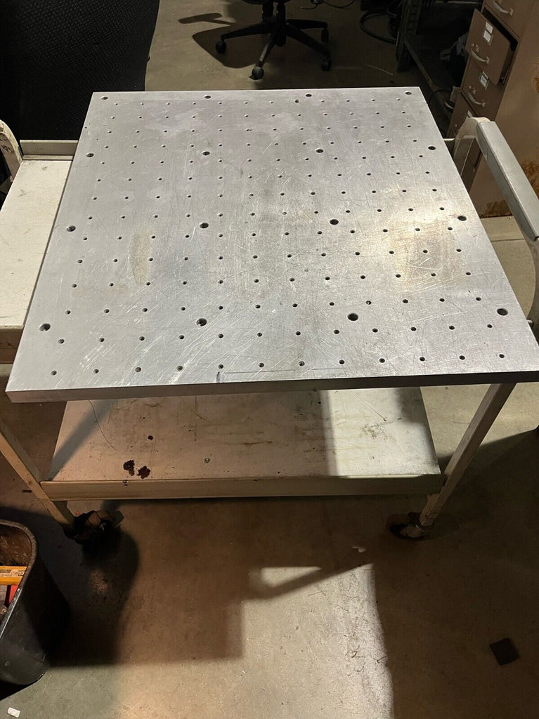 CNC Mill/CMM Aluminum Sub Plate 26" x 29" x 1"  w/  1/4  -  20 holes