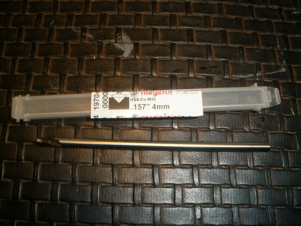 Magafor Spotting Drill .157"/4mm x 4" L x 90 degree HSS
