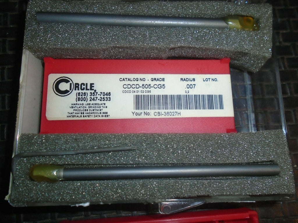 Circle 3/16 & ¼” Carbide Boring Bar Set With 20 Inserts New