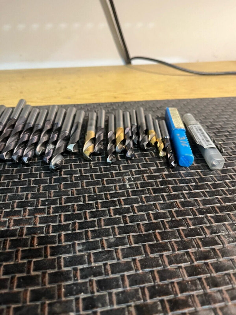 30 Miscellaneous Size Carbide Drills from 11/16" to 1/8"