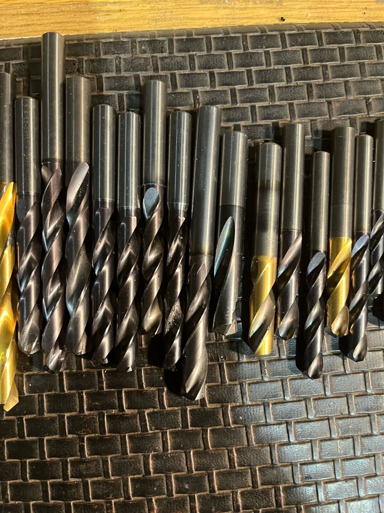 30 Miscellaneous Size Carbide Drills from 11/16" to 1/8"