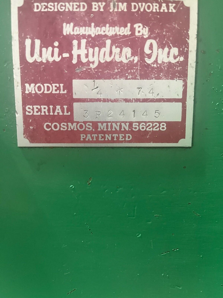 Uni-Hydro 1/4" x 74" Plate Shear (Hydraulic)